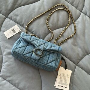 Coach Denim tabby 20